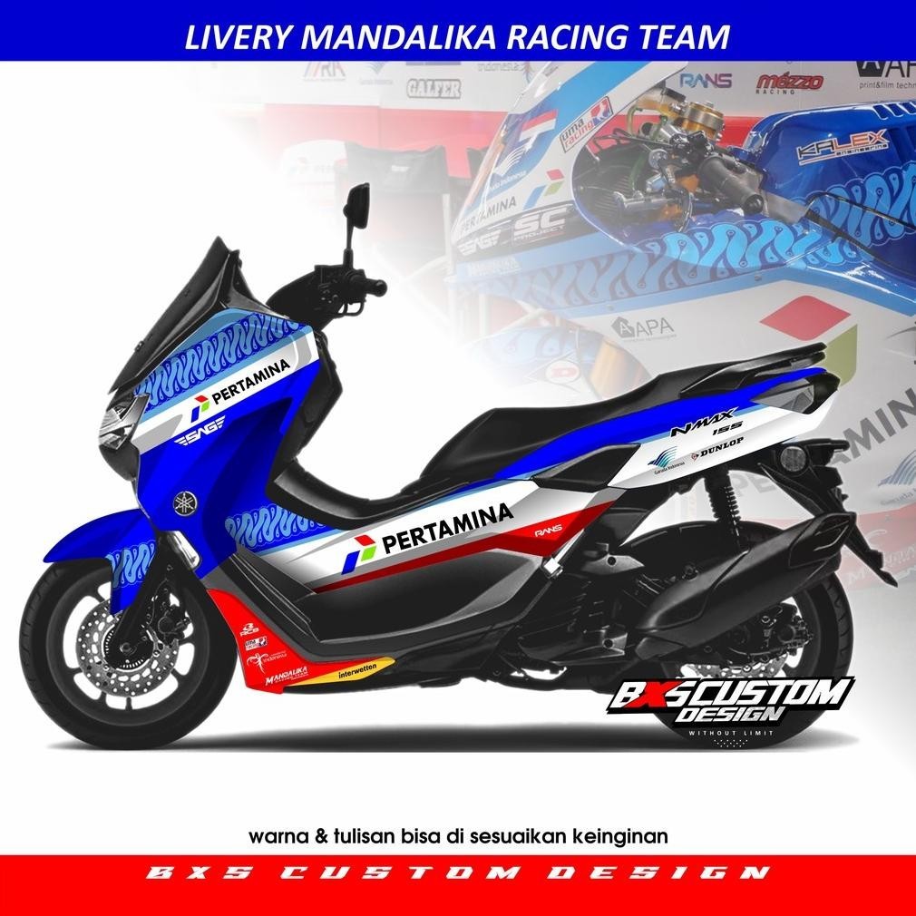 STICKER DECAL FULL NMAX NEW / OLD LIVERY MANDALIKA RACING TEAM SAG