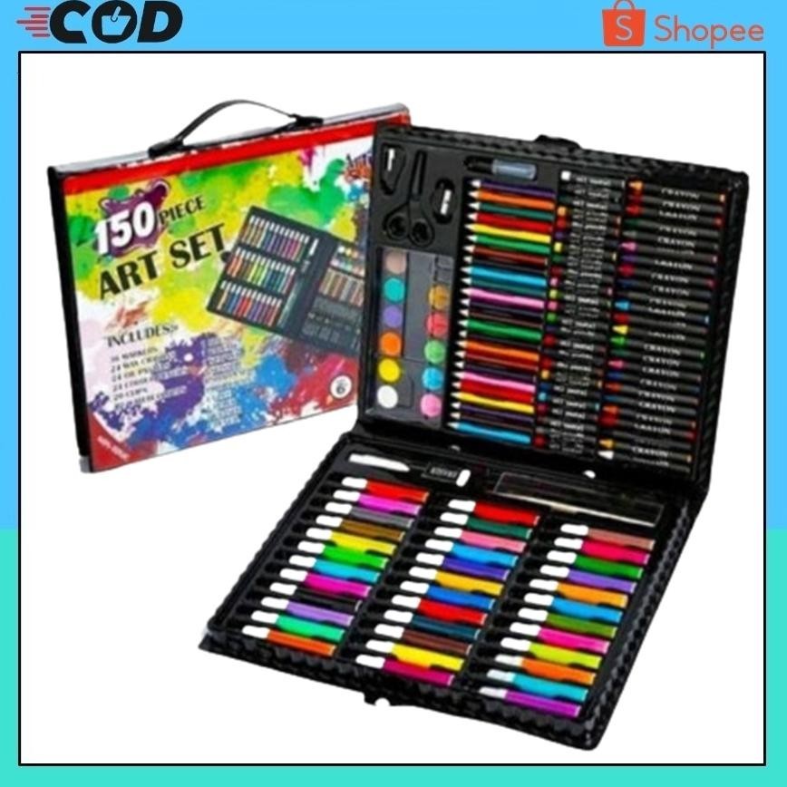 

RHH-1823 Crayon Anak Set 150 pcs Set Spidol Alat Menggambar Mewarnai Pensil Art Original