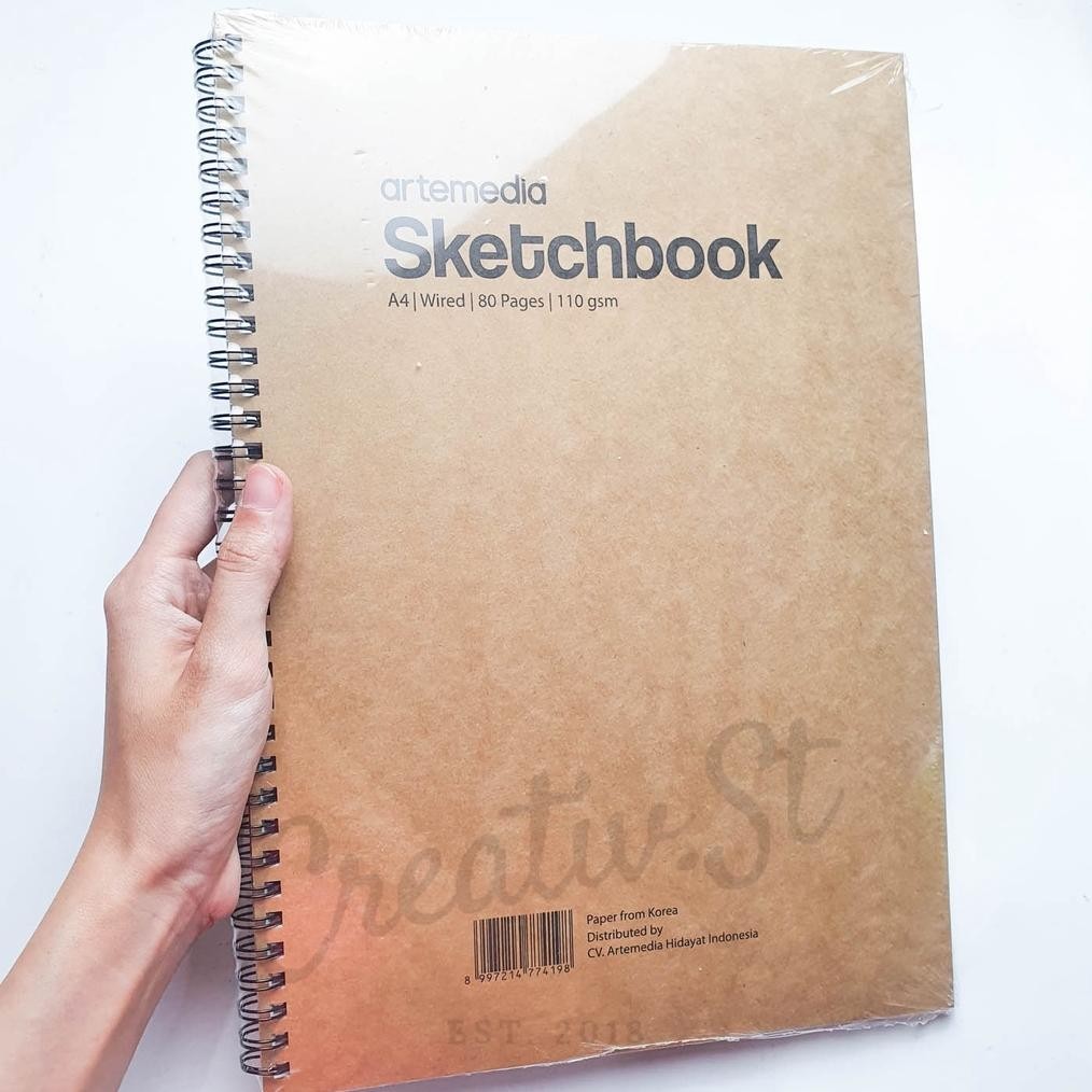 

rwet-23 Artemedia Sketchbook A4 80 Halaman 110 GSM Buku Sketsa Gambar Pensil Charcoal Arang Original