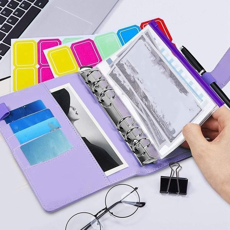 

fsd-34 SET LENGKAP Hemat Murah Binder A6 - 6 Ring Budgeting Planner Nabung Value Pack Murah Original