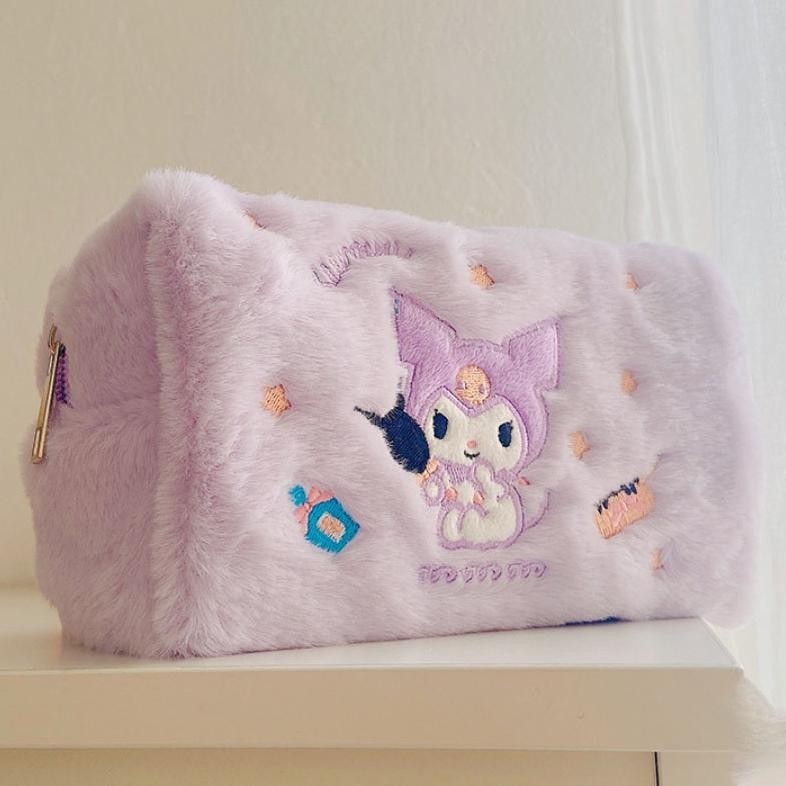 

Of14 Sanrio Jepang kartun bordir tas kosmetik ins gaya anjing kayu manis lucu Kulomi kapasitas besar kasus pena mewah Sale