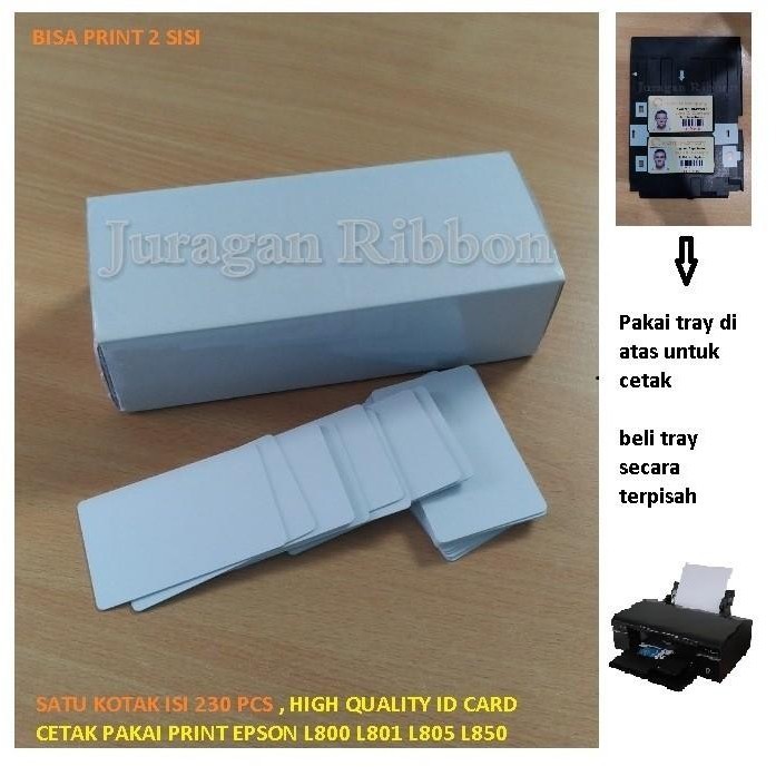 

Inkjet Id Card Harga Per Box ( Satu Kotak Isi 230 Pcs ) High Quality