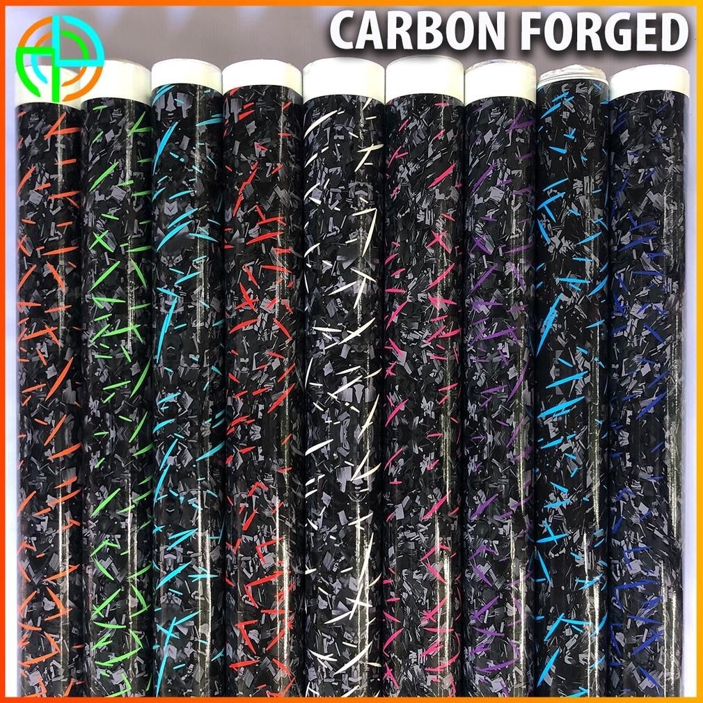 Stiker Skotlet Karbon Kevlar Roll lembaran 50x25cm carbon forged | Forged Carbon | Choped carbon for