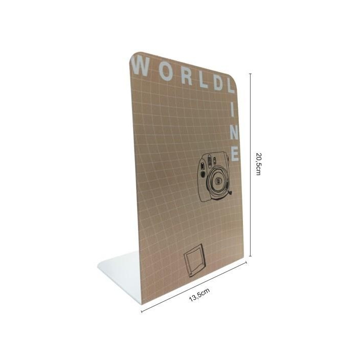 

Book End World Line | Sandaran Penyangga Pembatas Buku World Line Oktavianilaris