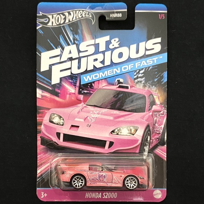 hotwheels honda s2000 fast & furious pink