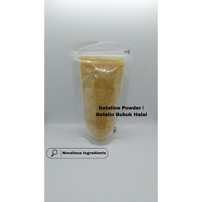 

Gelatine Powder 100gram / Gelatin Bubuk / Gelita Halal K01