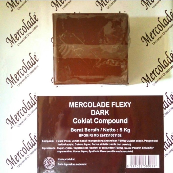 

mercolade dark coklat compound repack 1kg K01