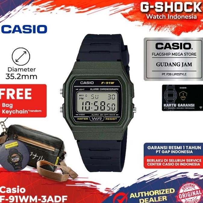 Casio General F-91WM-3ADF F-91WM F-91 F91WM F 91WM