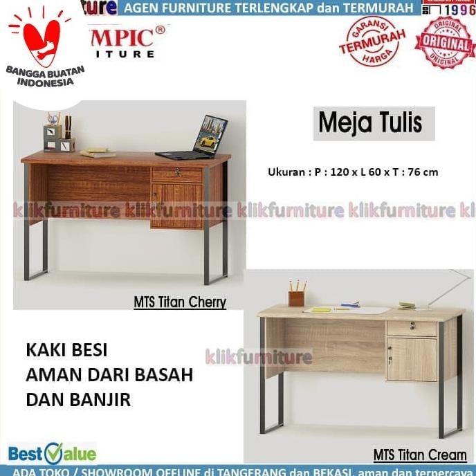 Meja Tulis Meja Kantor Kaki Besi MTS TITAN Olympic