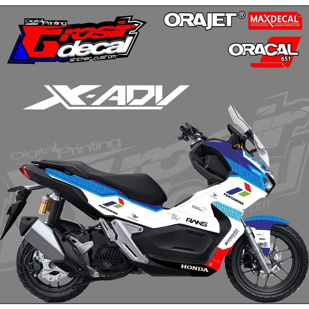 decal sticker honda ADV 150 fullbody pertamina mandalika racing team