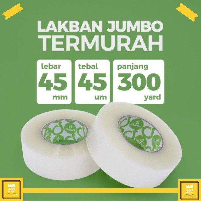 

LAKBAN BENING JUMBO LAKBAN COKLAT JUMBO CORTAPE 300Y