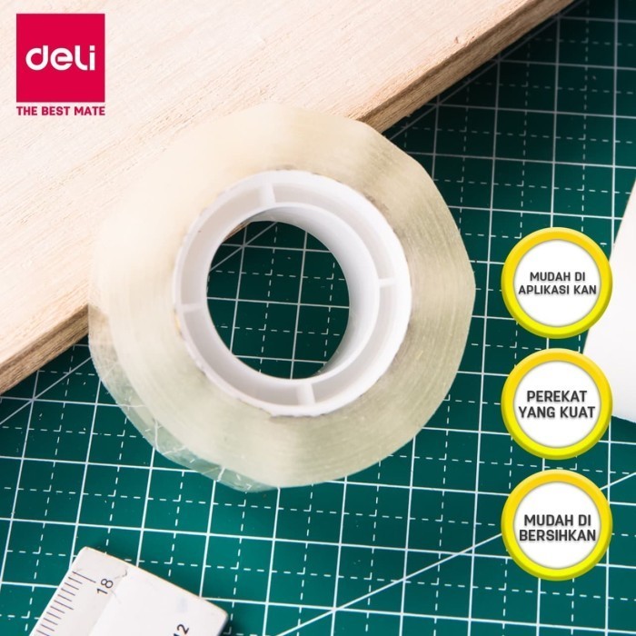 

DELI EA30310 CELOTAPE/ISOLASI - SUPER CLEAR OFFICE TAPE 18MM