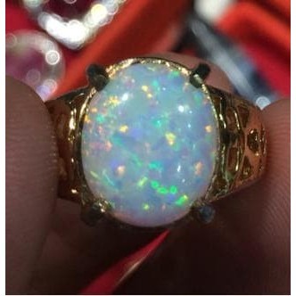 Cincin Titanium Wanita Batu Kalimaya Austarli Hq