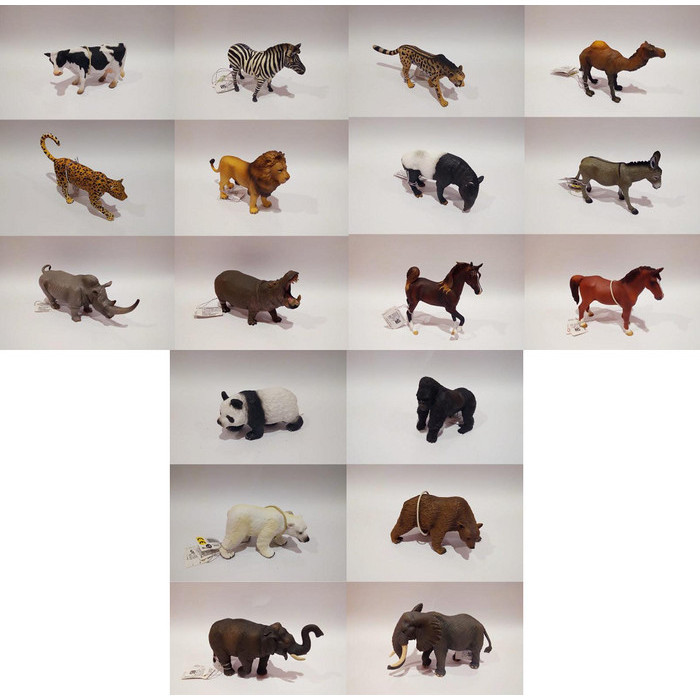 Mainan: Collecta Animal Figure Giraffe / Cow / Elephant