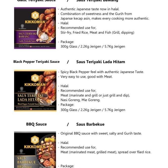 

Kikkoman Saus Teriyaki Lada Hitam - Teriyaki Blackpepper Sauce 5.7kg HT