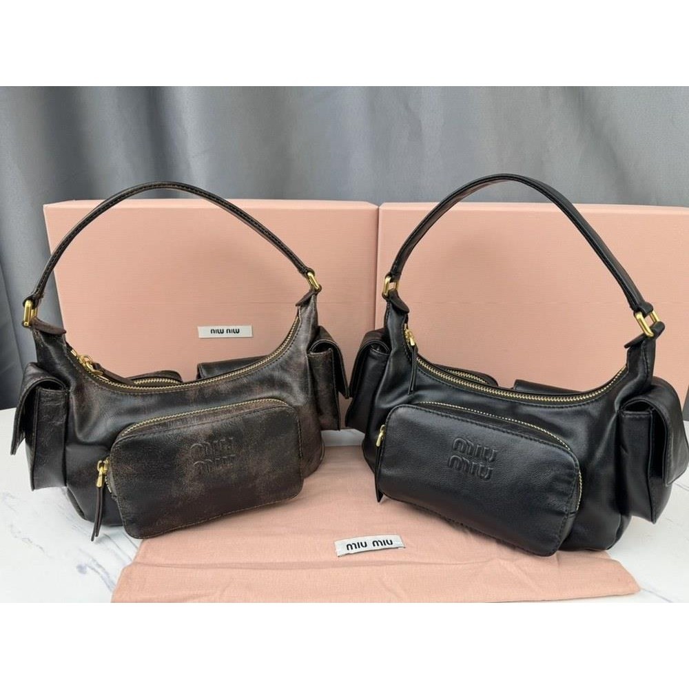 COD Miu vintage underarm messenger bag utility chest accessory baguette hobo tote