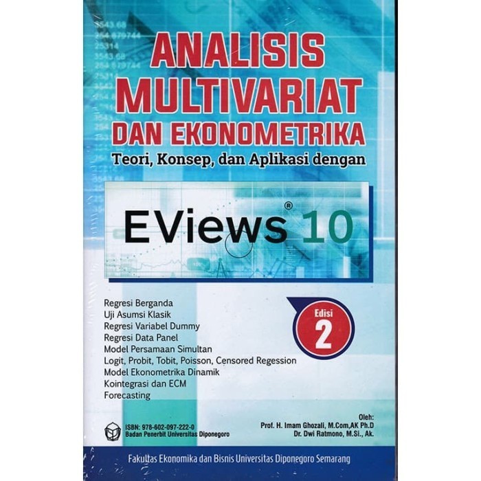 

Analisis Multivariat Dan Ekonometrika Dengan Eviews 10 Edisi 2