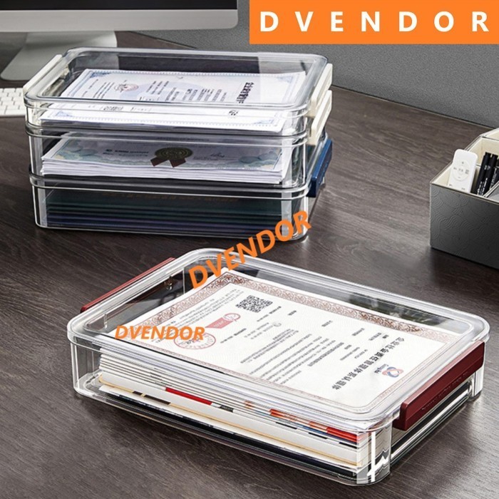 

Tempat Yimpanan Dokumen Tas File Map Plastik Polos Anti Air Debu A4