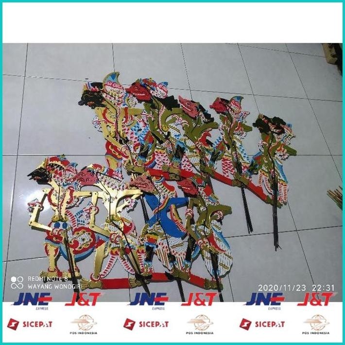BISMILLAH WAYANG KULIT KERTAS DUPLEX 8 TOKOH KURAWA UKURAN STANDAR PENTAS PEDALANGAN GD150