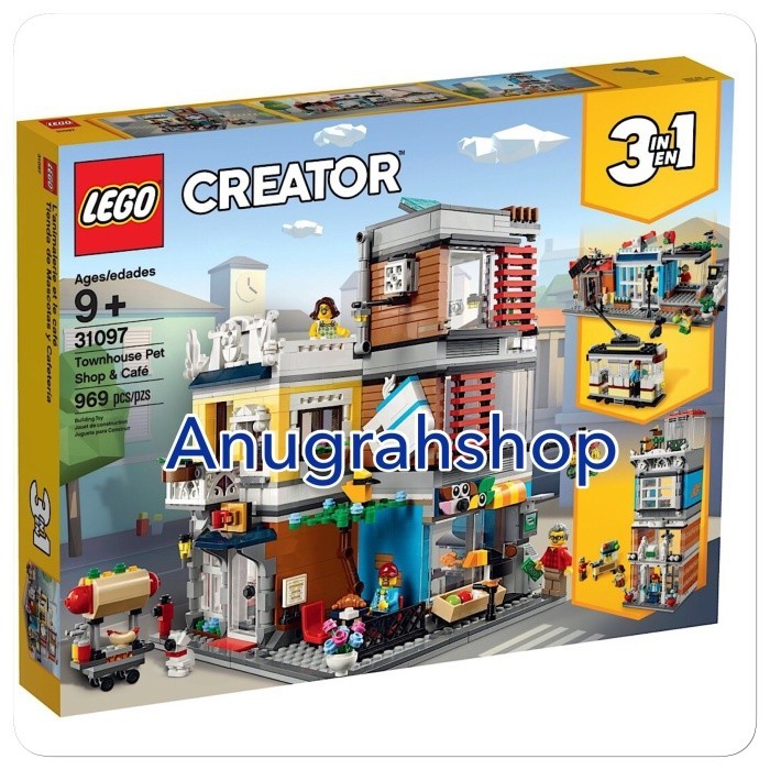 LEGO 31097 CREATOR Townhouse Pet Shop & Cafe - Blocktopia