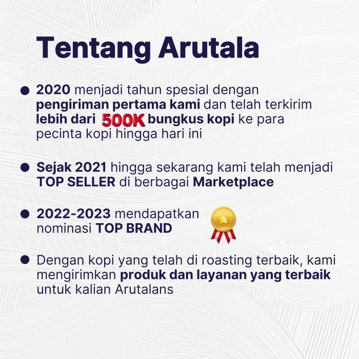 

Arutala Natural Series - Arabika Kerinci 200 Gram