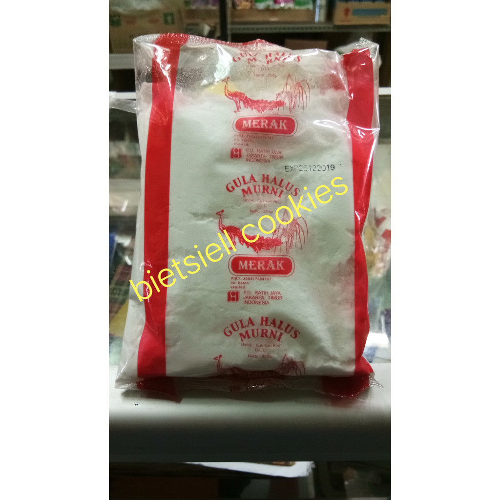 

Gula Halus 250 Gr Cap Merak 20 Pcs/Krt - Adelineez