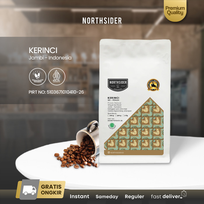 

Northsider Kopi Arabika Kerinci Sei-Penuh Natural Coffee 500G
