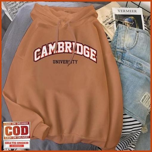 Tarbaru Cambridge University Hoodie / Hoodie Pria Tebal Jaminan Original