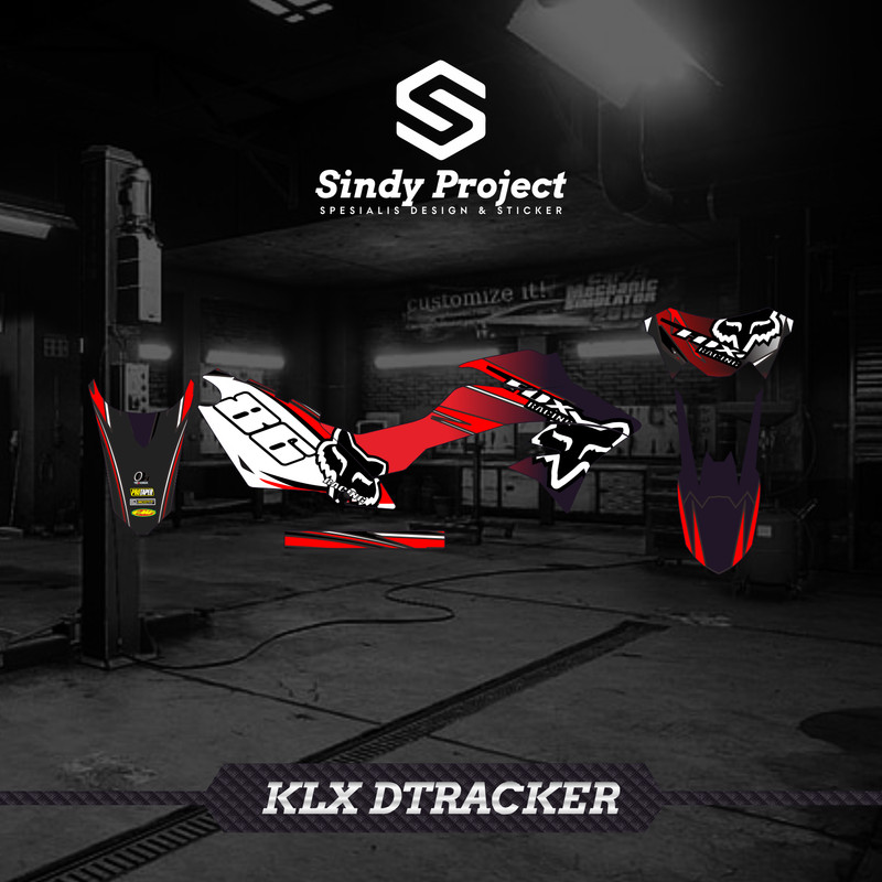 Striping Sticker Stiker Motor KLX DTRACKER D-Tracker kode 014