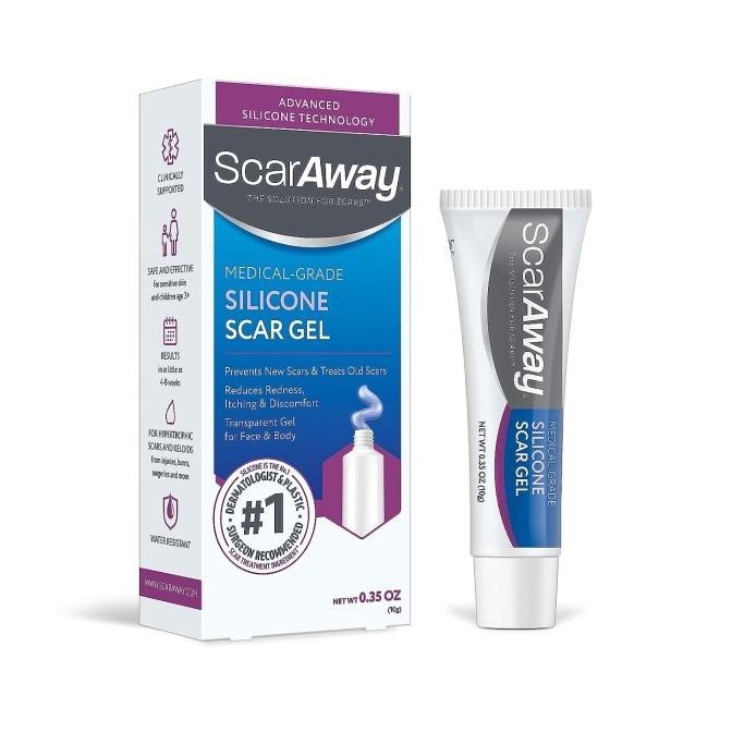 ScarAway Silicone Gel Scar Diminishing Gel Bekas Keloid Surgery Burns ___Oasis