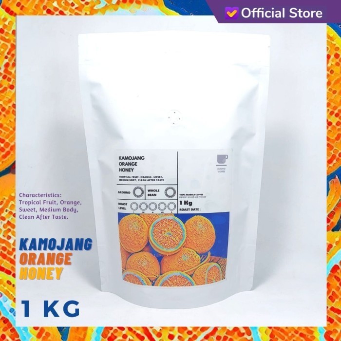 

Kopi Arabika Kamojang Orange Honey 1 Kilogram (Kg) Sutoyo Coffee