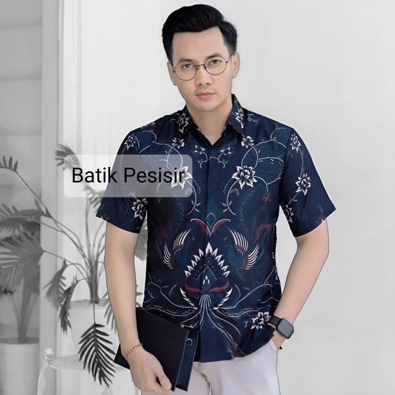 FORMAL KONDANGAn // Kemeja Batik Pria Lengan Pendek Motif Kenzo Terbaru Baju Batik Pria