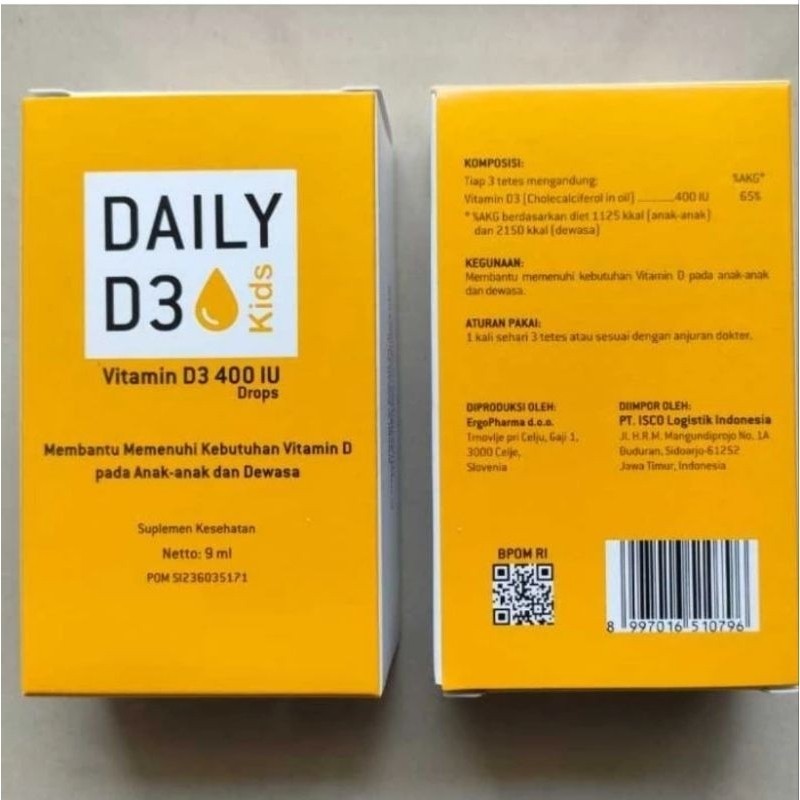 DAILY D3 KIDS DROP 400IU