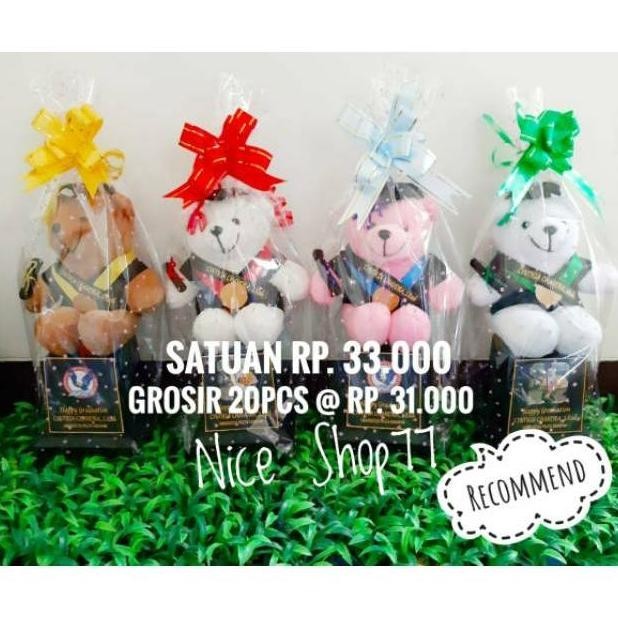 CR - Piala wisuda jco packing plastik / piala boneka wisuda / boneka piala wisusa TERLARIS