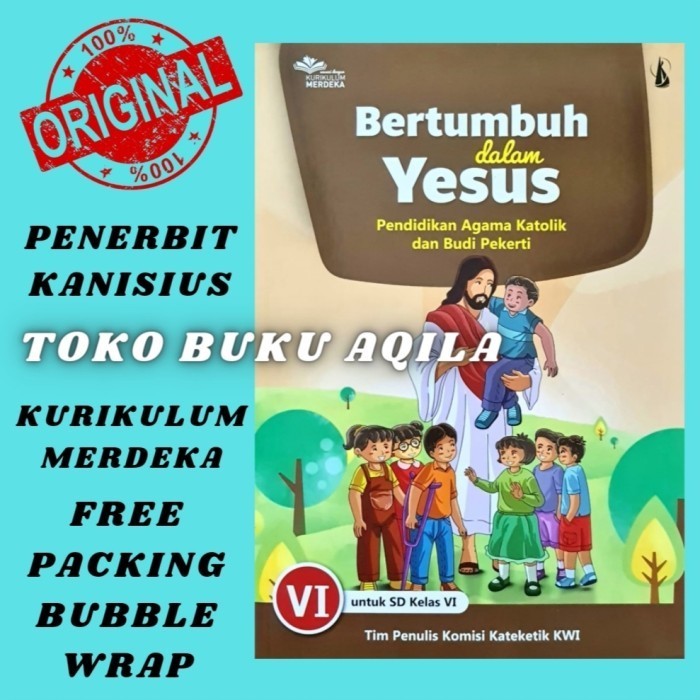 Buku Agama Katolik Kelas 1 2 3 4 5 6 SD Kurikulum Merdeka Kanisius ORI