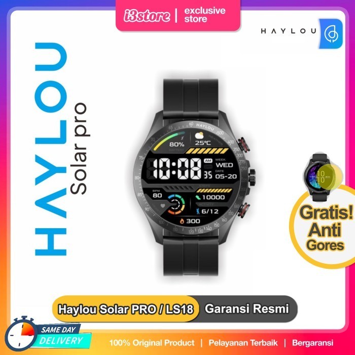 HAYLOU SOLAR PRO LS18 SMARTWATCH WATERPROOF AOD JAM LS 18 IP68