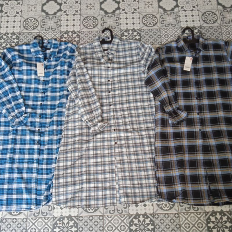 Long tunik Flanel UNIQLO