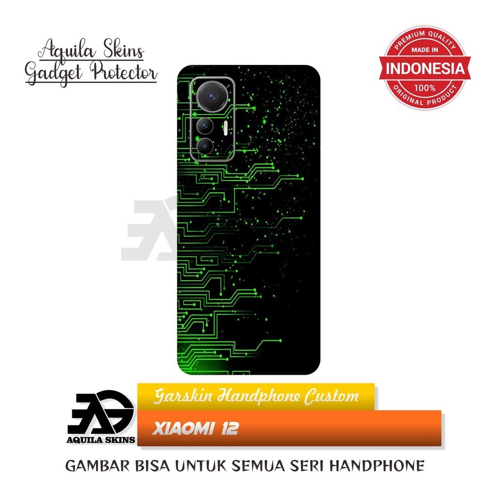 XIAOMI 12 Garskin Hp Stiker Hp Skin Handphone Stiker Casing Anti Jamur Custom-Isi 2