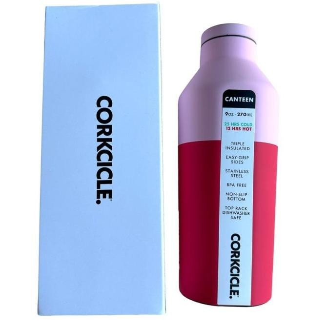 CORKCICLE Canteen Tumbler 9oz 270ml Color Block Shortcake