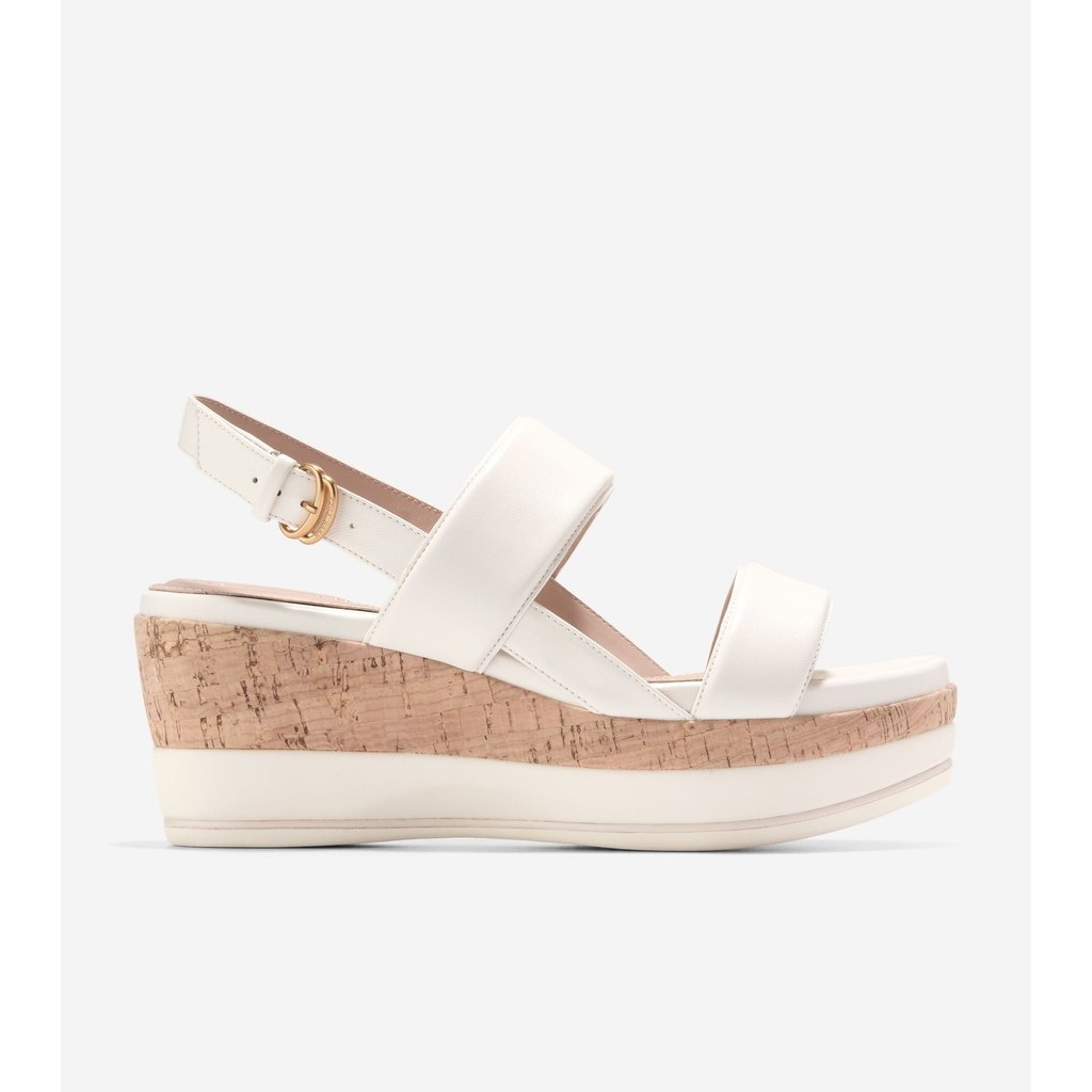 Cole Haan Women Aislin Wedge Sandal - Sepatu Wanita (Putih)