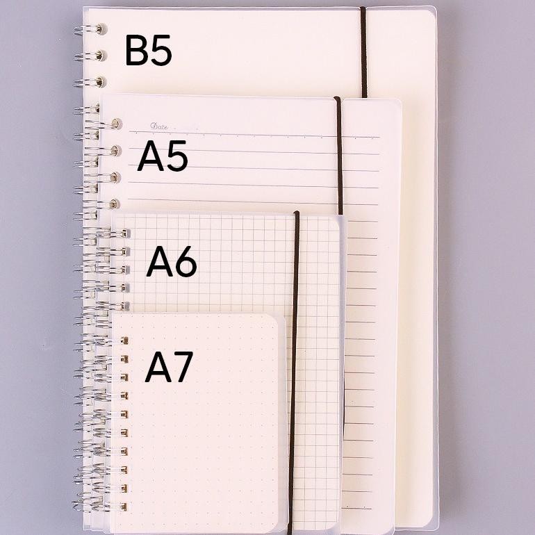 

A6 A5 B5 DOT/GRID/LINE/BLANK/DOTTED SPIRAL NOTEBOOK 80 LEMBAR | NOTE BOOK | BUKU TULIS | JURNAL SIAP KIRIM