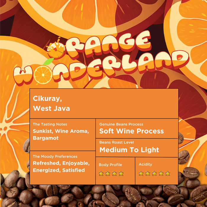

Ready Orange Wonderland Biji Kopi Arabica- Roasted Coffee Bean (200Gram)