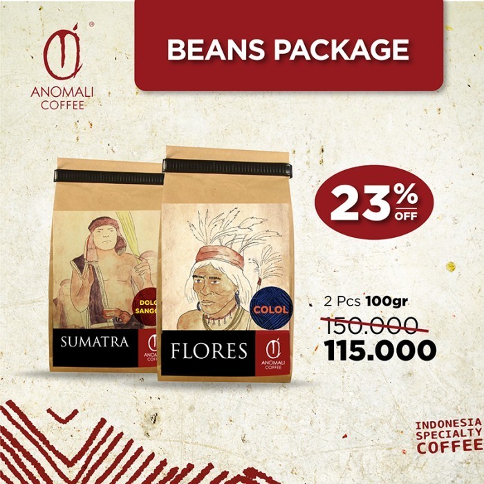 

Ready Anomali Coffee Paket Biji Kopi Indonesia - 2pck