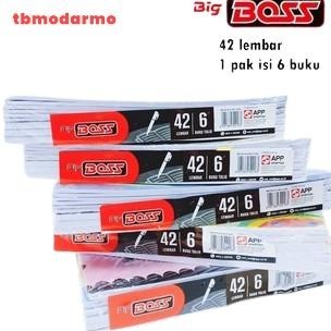 

BUKU TULIS BIG BOSS 42 ISI 6 PER PACK ORIGINAL PRODUK