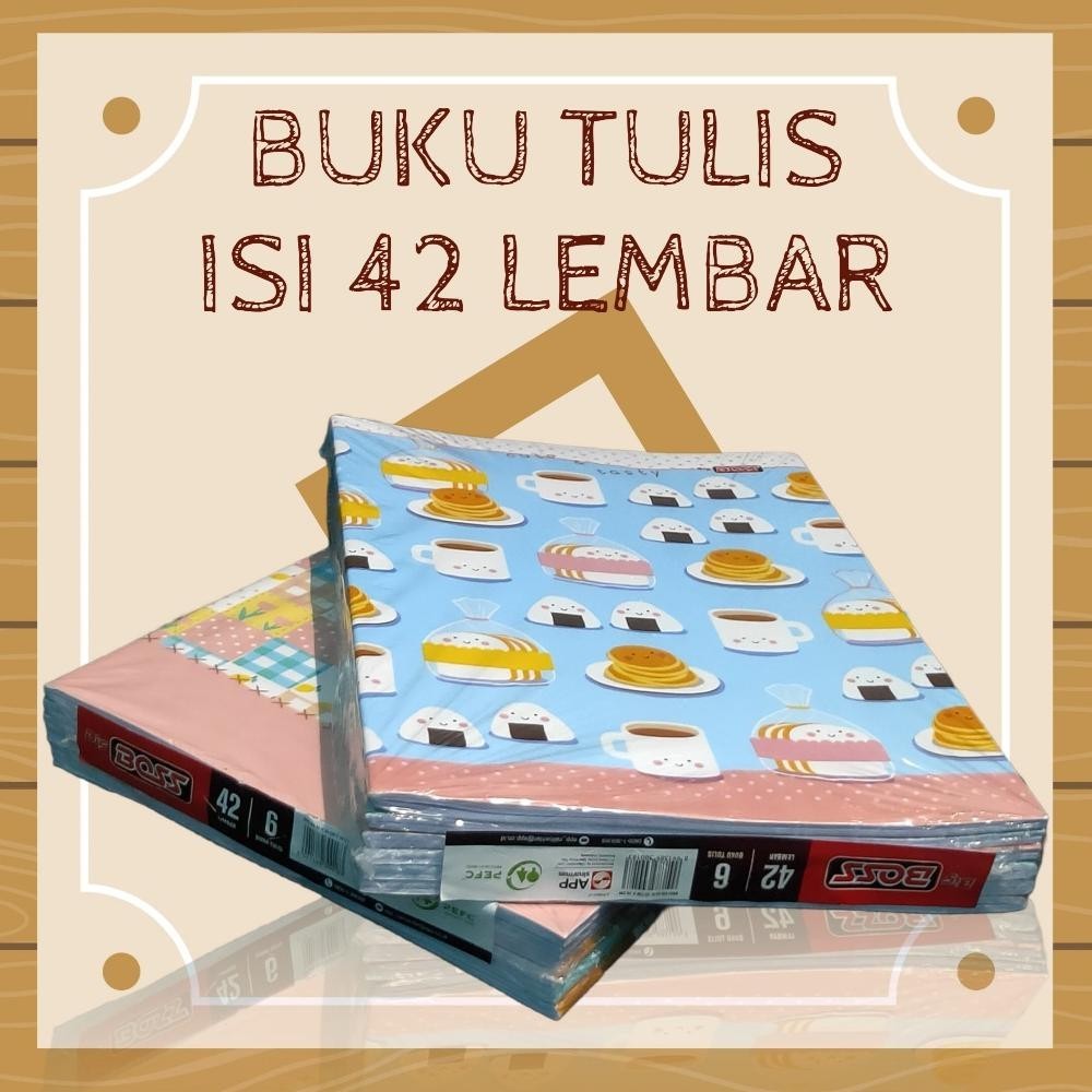 

BUKU TULIS BIG BOSS 42 LEMBAR 1 PACK ISI 6 BUKU SIAP KIRIM