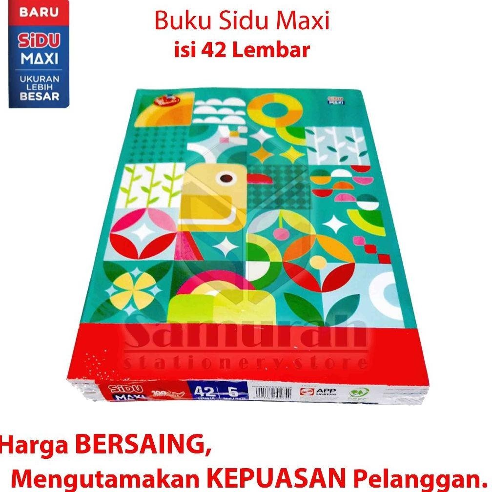 

BUKU TULIS SIDU MAXI 42 LEMBAR / BUKU CAMPUS BESAR ISI 42 LBR UKURAN BOXY B5 CAMPUS / 1 PAK - 5 BUKU SIAP KIRIM