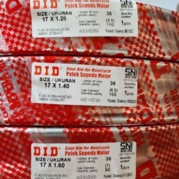 PL VELG DID 120-17, 140-17, 160-17 DID CHROME. TERLARIS