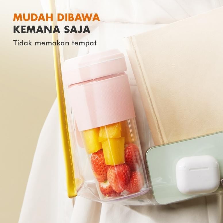 YUI Gaabor Blender Portable Mini Jus Blender 300mL Rechargeable Portable Listrik / GF-M03D TERLARIS