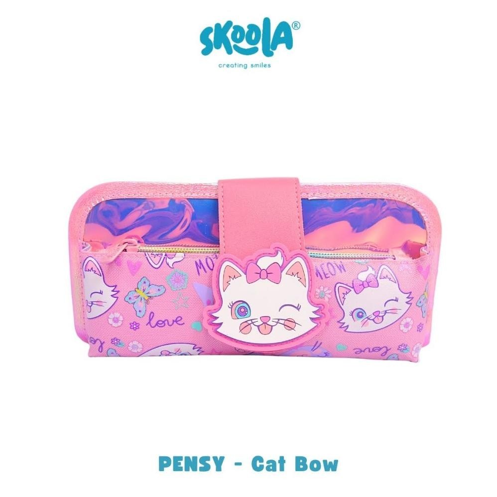 

gr-8 Skoola Tempat Pensil Lipat 3 Pencil Case Threefold Anak Perempuan Lucu Unicorn Cat - Pensy Hemat