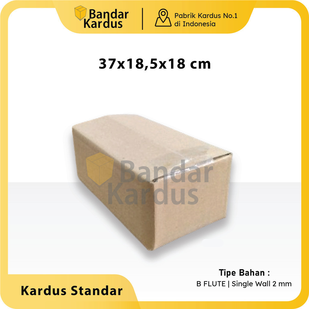 

Kardus Standar | Box Packing Multifungsi Uk 37x18,5x18 cm 10 pcs